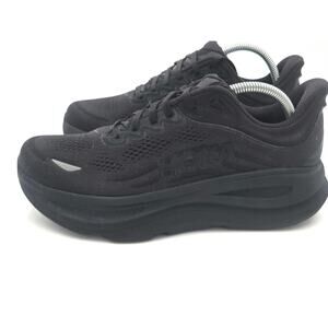 Hoka Bondi 9 X Wide Black Mens 8.5 4E Running Shoes Max Cushion EUC